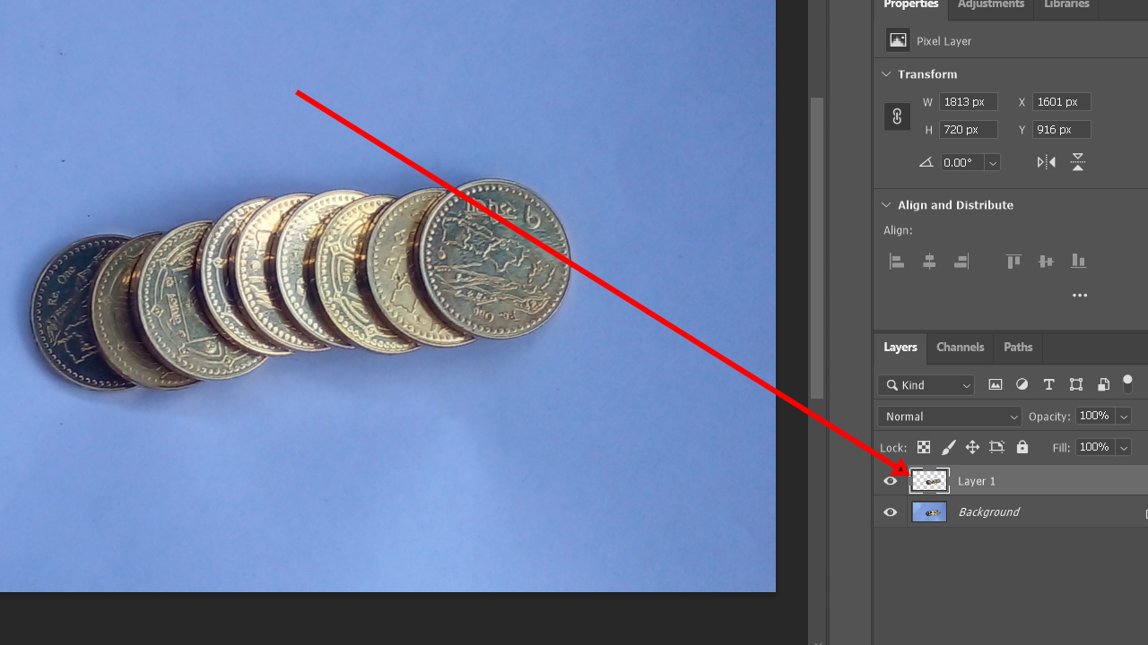 Create copy layer in Adobe Photoshop Create copy layer in Adobe Photoshop