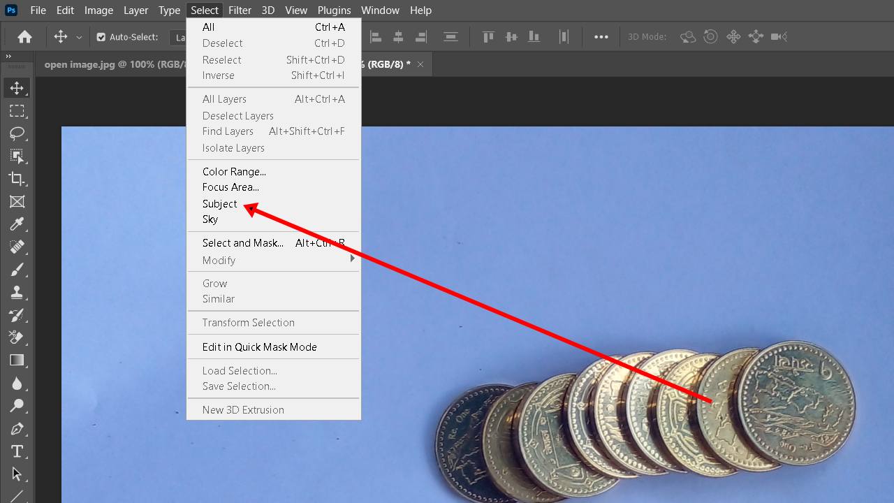 Selection subject in Adobe photoshop Selection subject in Adobe photoshop